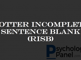 ROTTER INCOMPLETE SENTENCE BLANK (RISB)