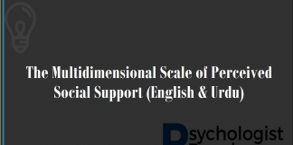 The Multidimensional Scale of Perceived Social Support (English & Urdu)