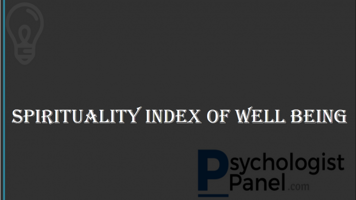 SPIRITUALITY INDEX OF WELL BEING