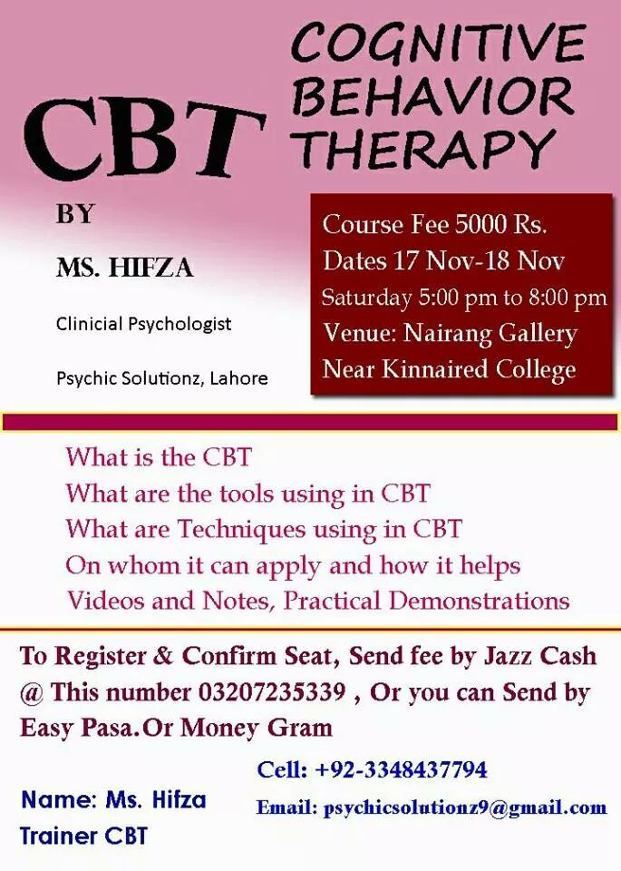 Workshop on Cognitive Behavior Therapy (CBT)